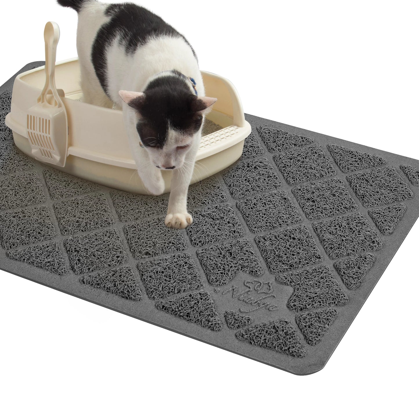 Premium Cat Litter Mat, Extra Large Size, Waterproof and Non-Slip Design
