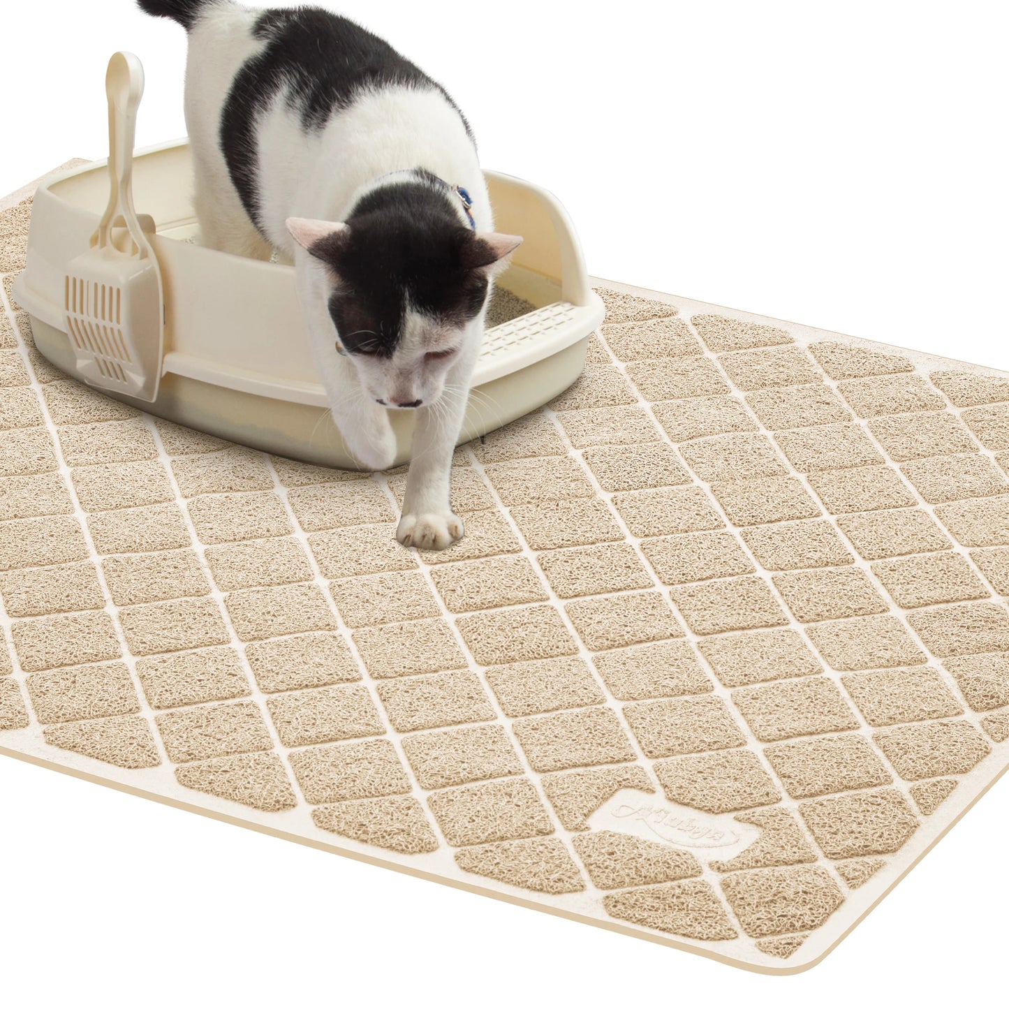 Premium Cat Litter Mat, Extra Large Size, Waterproof and Non-Slip Design