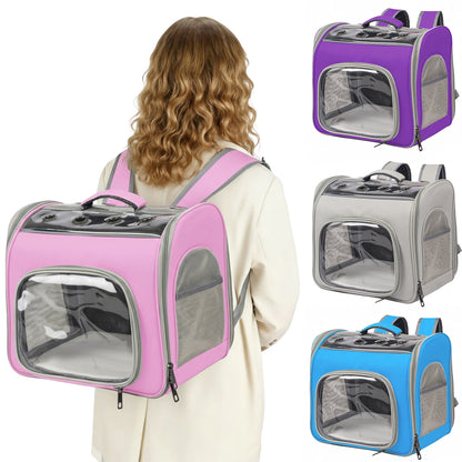 Cat Backpack, Breathable Pet Backpack With Front Opening